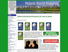 Tablet Screenshot of direct2spaingolf.co.uk